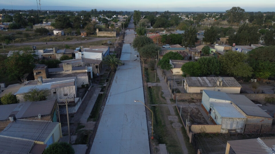 Calles renovadas en Tostado: Provincia y Municipalidad finalizan más de 1.100 metros de pavimento