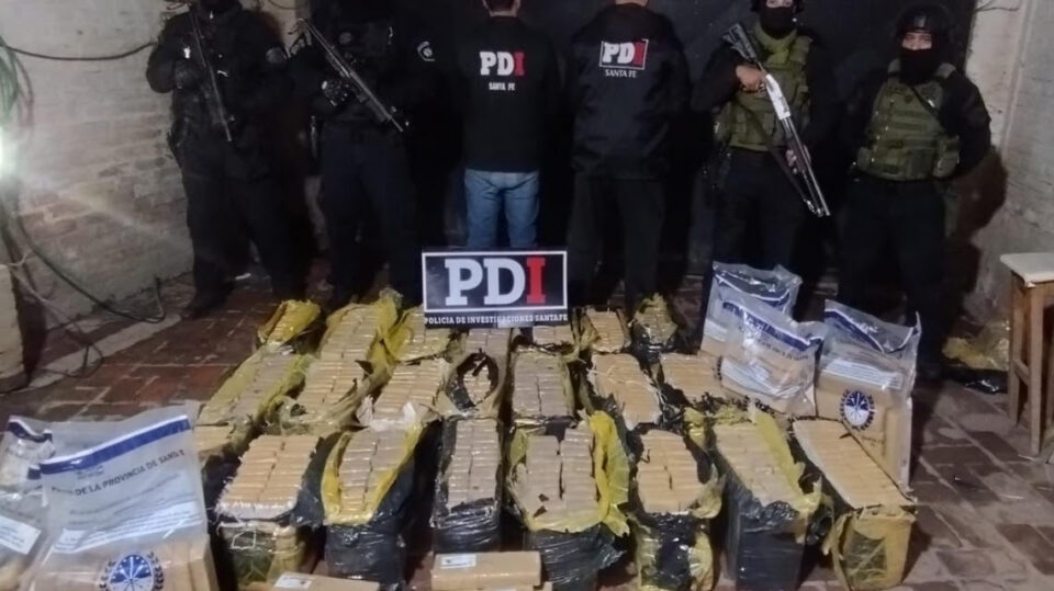 Santa Fe: la PDI secuestró más de 500 kilos de marihuana en un allanamiento