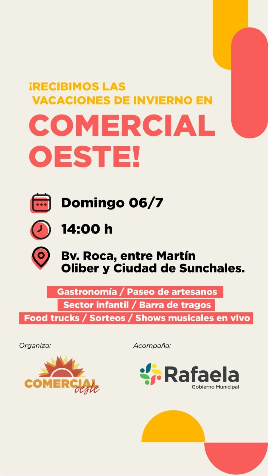 Vacaciones de invierno a puro ritmo y diversión en Comercial Oeste