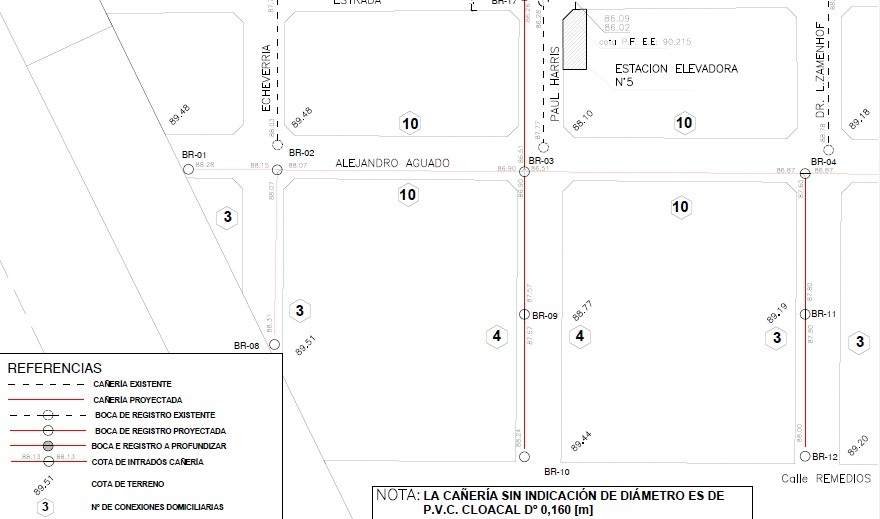 Se presentó el proyecto de cloacas para barrio Villa del Parque-zona sur