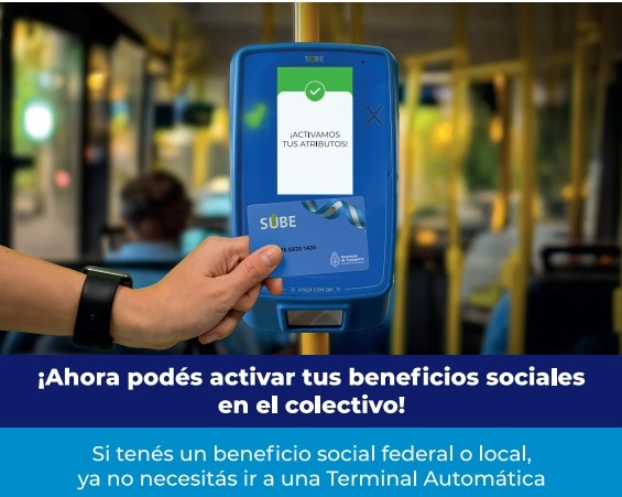 Atributo a Bordo ya está disponible en Rafaela: ahora se pueden activar y actualizar los beneficios sociales directamente al subir al colectivo