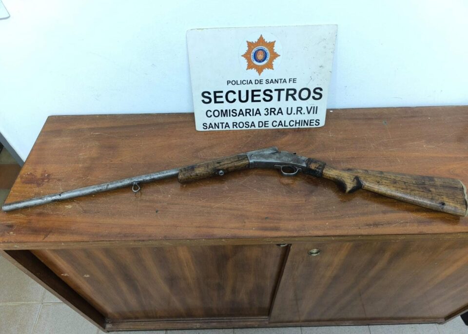 SANTA ROSA DE CALCHINES: SECUESTRARON UN ARMA DE FUEGO EMPLEADA EN UN PRESUNTO HECHO DE AMENAZAS