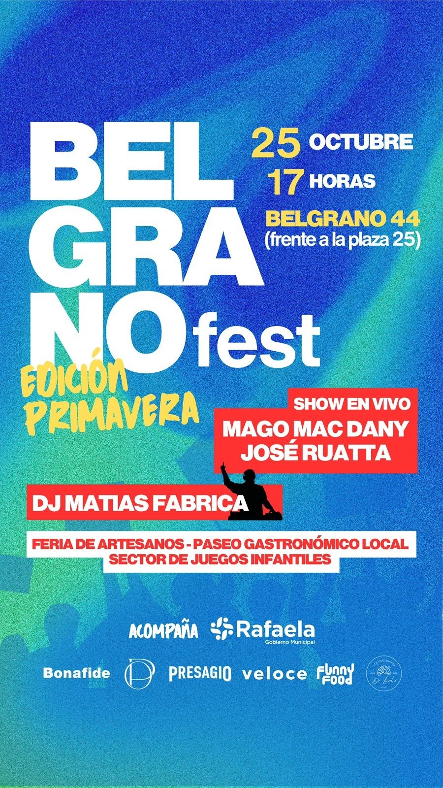 Belgrano Fest vuelve con su edición primavera: música, gastronomía y diversión para toda la familia