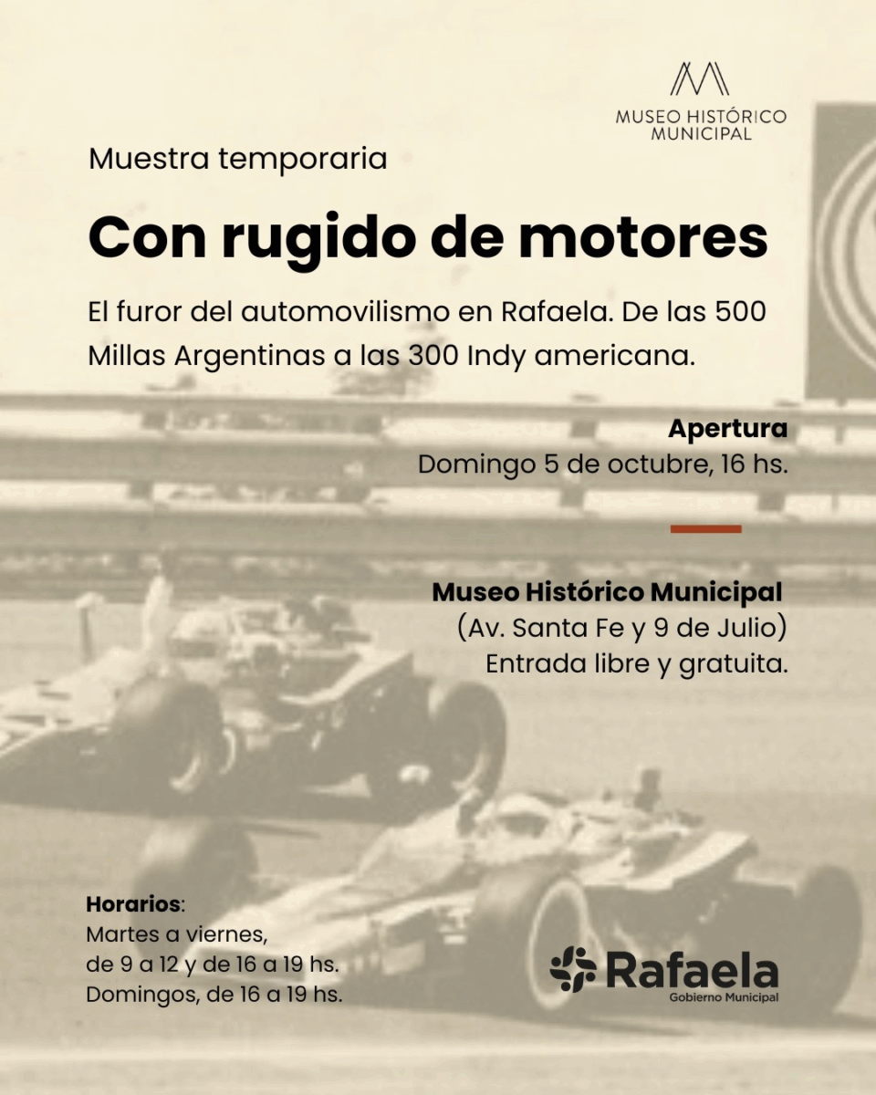 “Con rugido de motores”: el automovilismo en la memoria de Rafaela