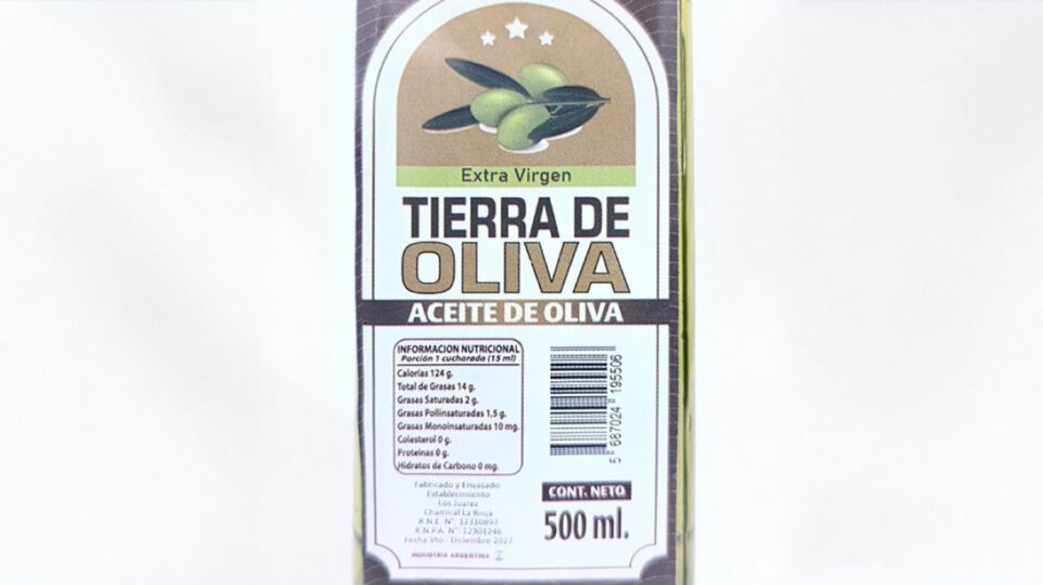 La Assal emitió un alerta alimentaria para el aceite de oliva marca Tierra de Oliva