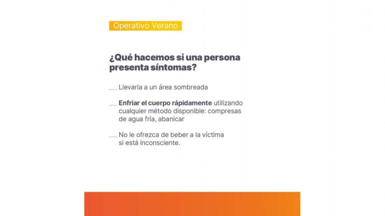 Altas temperaturas: Provincia brinda recomendaciones para evitar golpes de calor