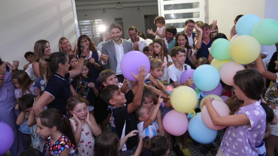 Pullaro inauguró el nuevo edificio del Jardín Nº 389 en San Martín de las Escobas
