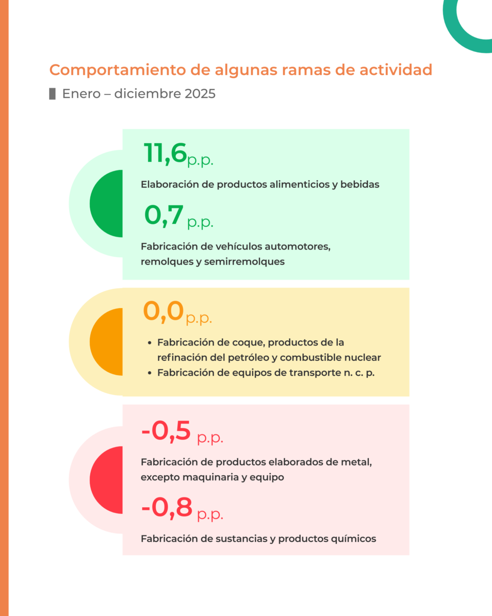 Monitor de la actividad industrial  Enero – Diciembre 2025