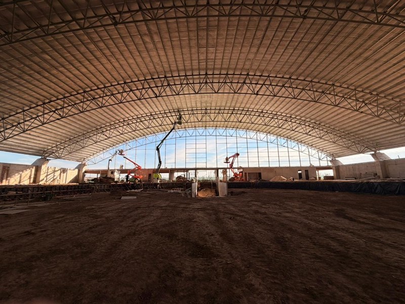 El Velódromo de Rafaela avanza con obras en su etapa estructural y supera el 60 % de ejecución