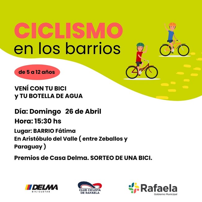 «Ciclismo en los Barrios»: deporte, formación y encuentro en barrio Fátima