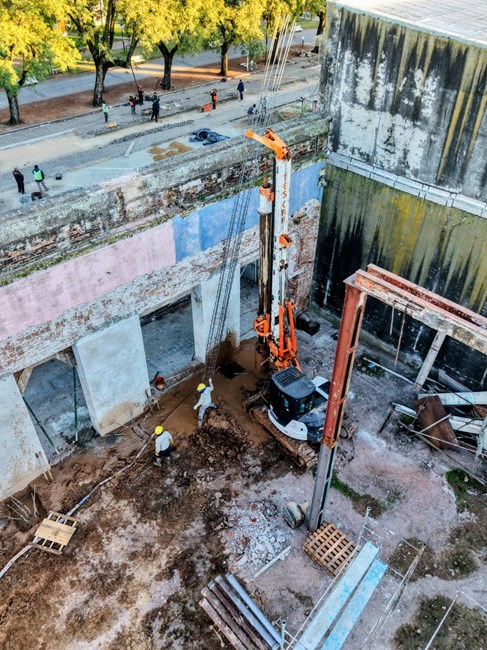 Avanzan los trabajos en la obra de los ex Grandes Almacenes Ripamonti y habrá cortes de tránsito