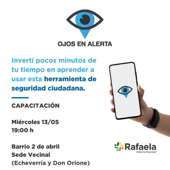 Rafaela continúa llevando el programa Ojos en Alerta a los barrios
