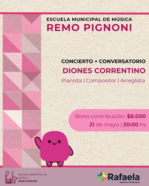La Escuela Municipal de Música «Remo Pignoni» presenta propuestas formativas y musicales abiertas a la comunidad
