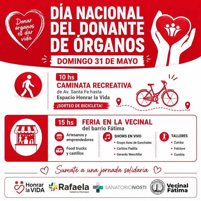 Eventos por el Día Nacional del Donante de Órganos