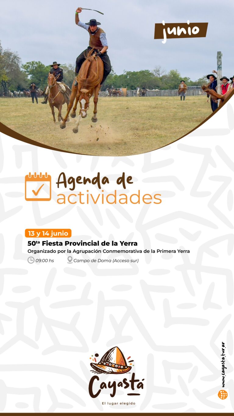 Cayastá se prepara para celebrar la 50° Fiesta Provincial de la Yerra