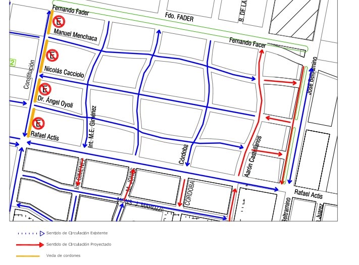 Nuevas medidas de ordenamiento vial y cambios de sentido de circulación en barrio La Cañada