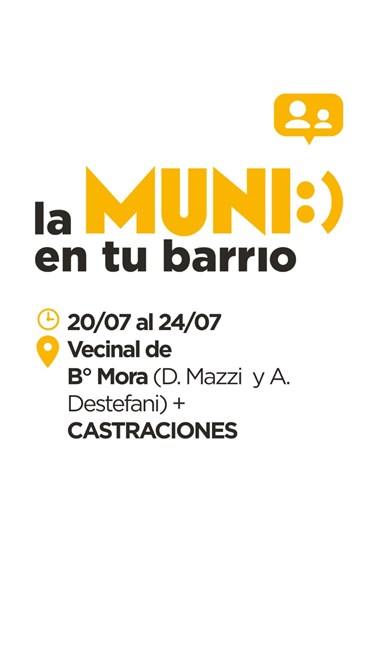La Muni en tu Barrio se traslada al Mora