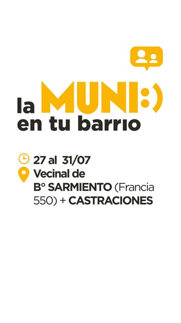 «La Muni en tu Barrio» llega al barrio Sarmiento