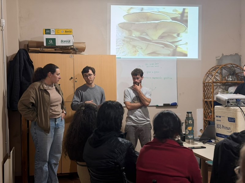 Finalizó el taller de cultivo de hongos comestibles