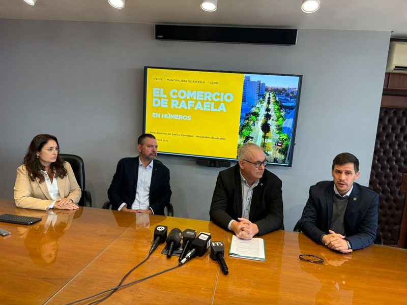 Rafaela presentó el primer relevamiento del sector comercial: información para planificar la ciudad hacia 2031