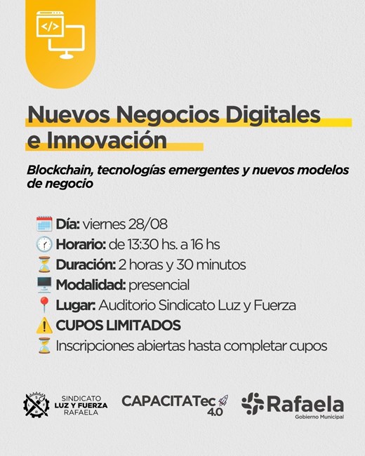 Rafaela se prepara para conocer las oportunidades de la nueva economía digital