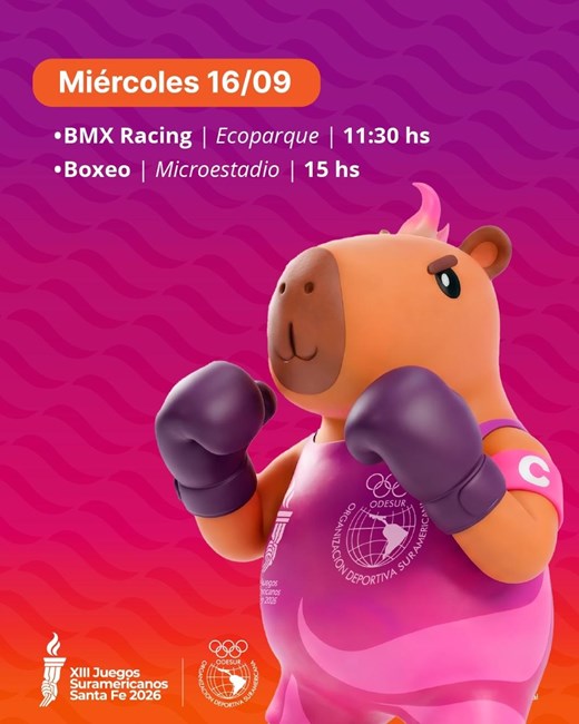 La emoción de los Juegos Suramericanos no se detiene en una Rafaela plenamente deportiva