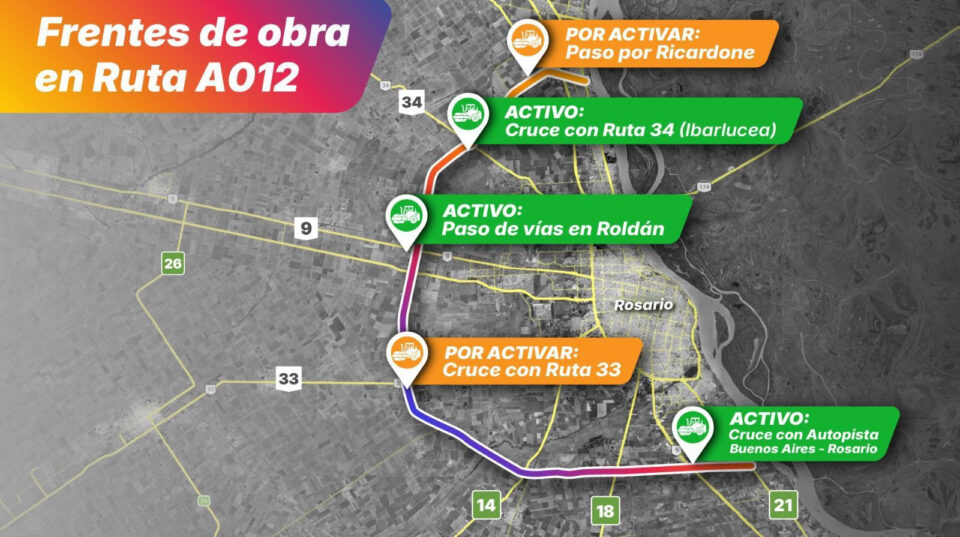 Enrico destacó el avance en la recuperación de la A012, con tres frentes de obra ya activos a solo 40 días de su cesión por parte de Nación