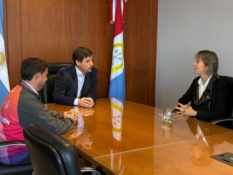 Rafaela, sede de los Juegos Suramericanos: Viotti recibió a María Emilia Salerni
