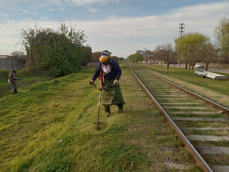 El Municipio refuerza el corte de césped y el mantenimiento de los espacios verdes
