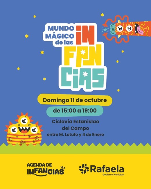 Rafaela prepara una tarde de espectáculos para festejar el Día del Niño