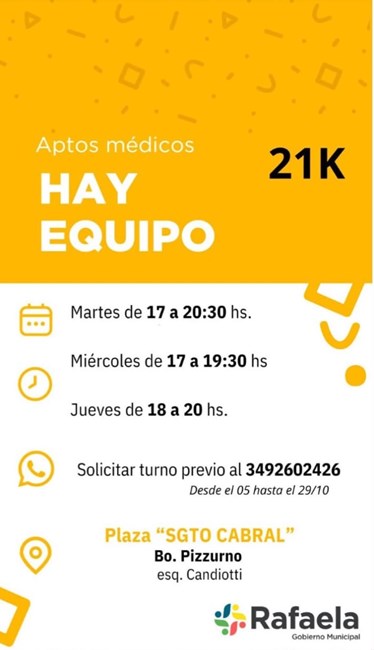 Última semana para realizarse el apto médico para la 21K Rafaela