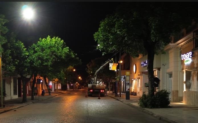 La Municipalidad avanza con la renovación del alumbrado LED en Rafaela